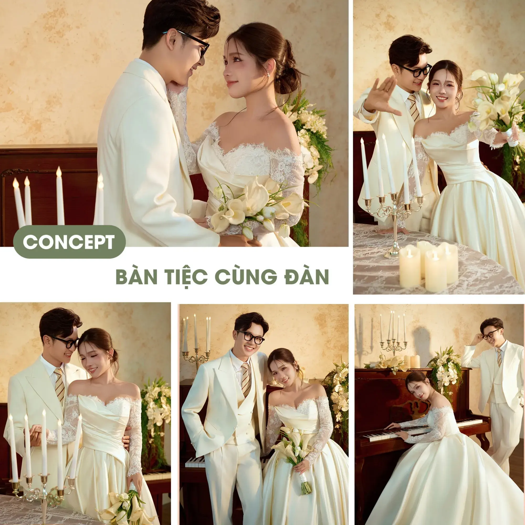 Bàn tiệc cùng đàn